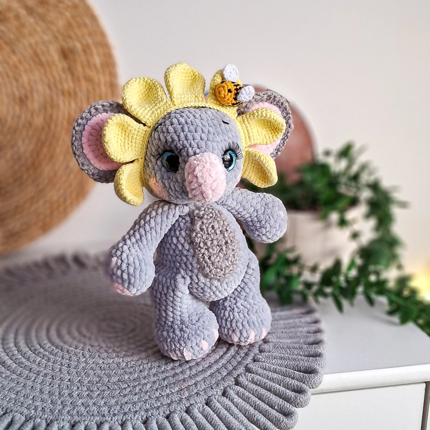 maskotka koala amigurumi pluszowa 24 cm ręcznie robiona zabawka dla dziecka